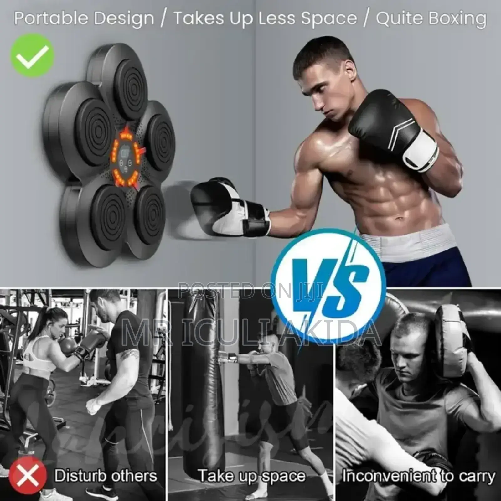 Smart Music Wall Mount Boxing Arcade Machine for Training