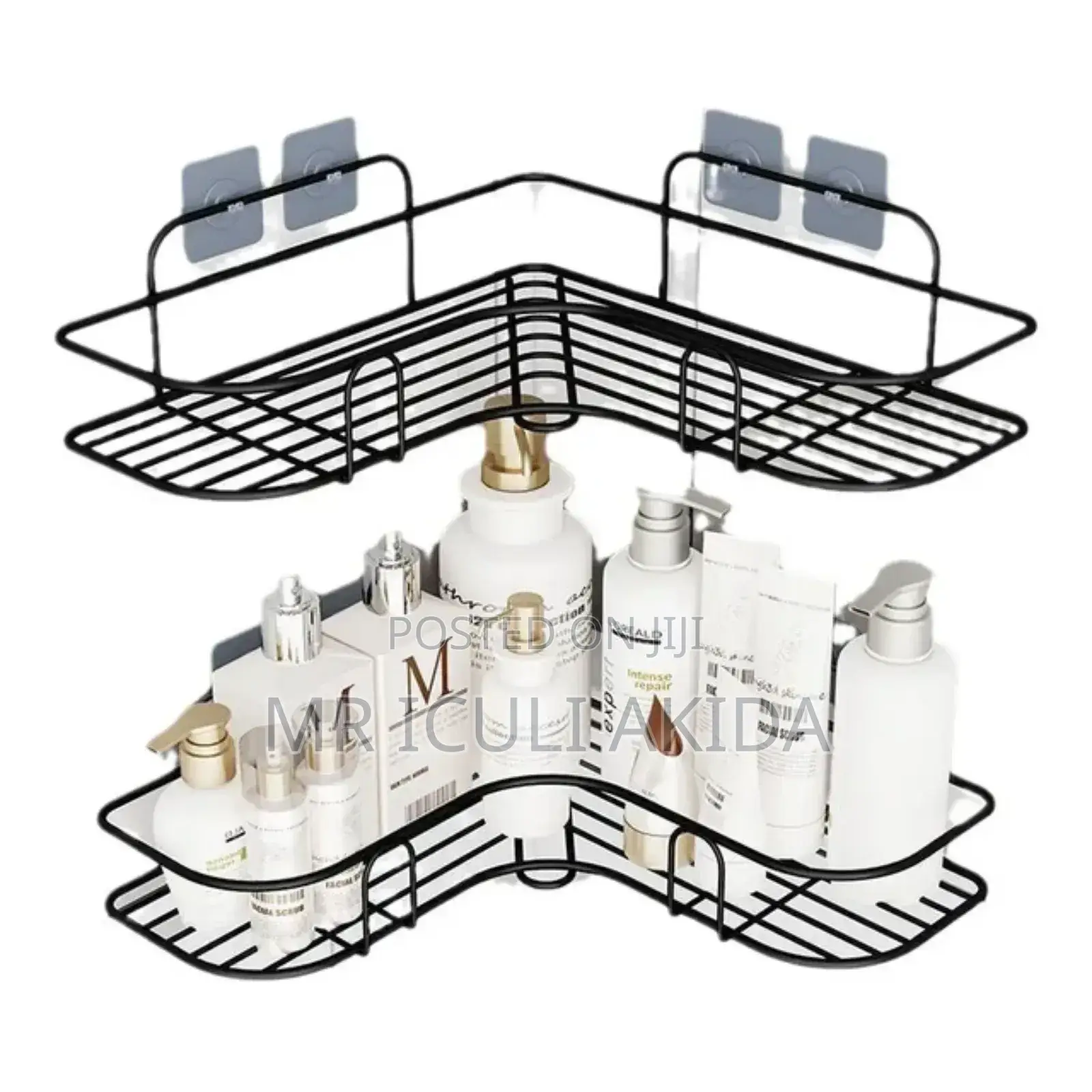 2pcs Wall Mounted Bathroom Acesories Storage Rack Organiser