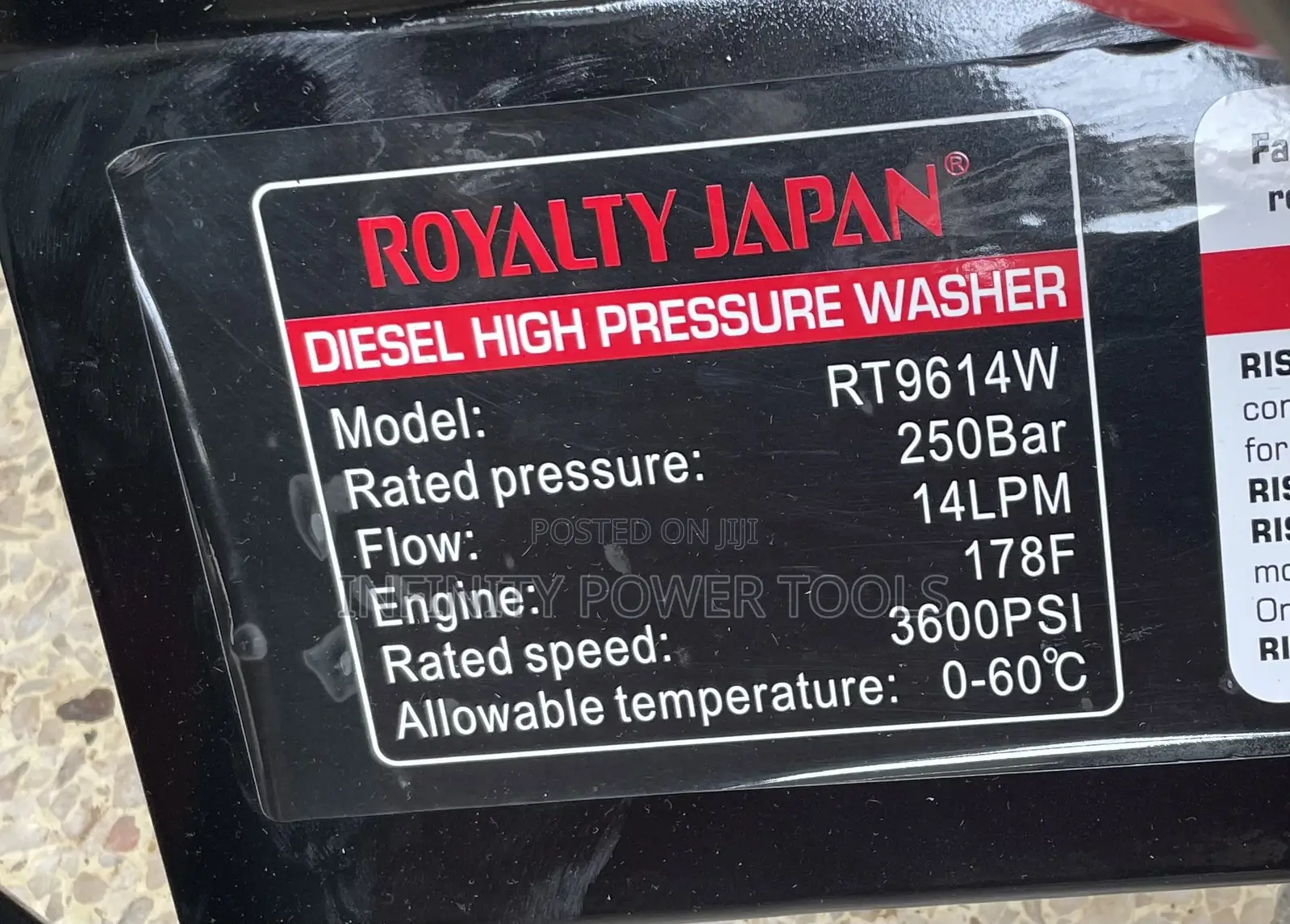Diesel High Pressure Washer(RT9614W)