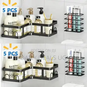 Double Bathroom Shelf Rack
