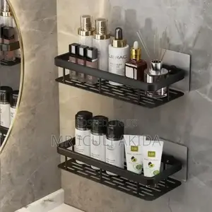 2pcs Kitchen/Bathroom Self Adhesive Shower Caddy Organiser