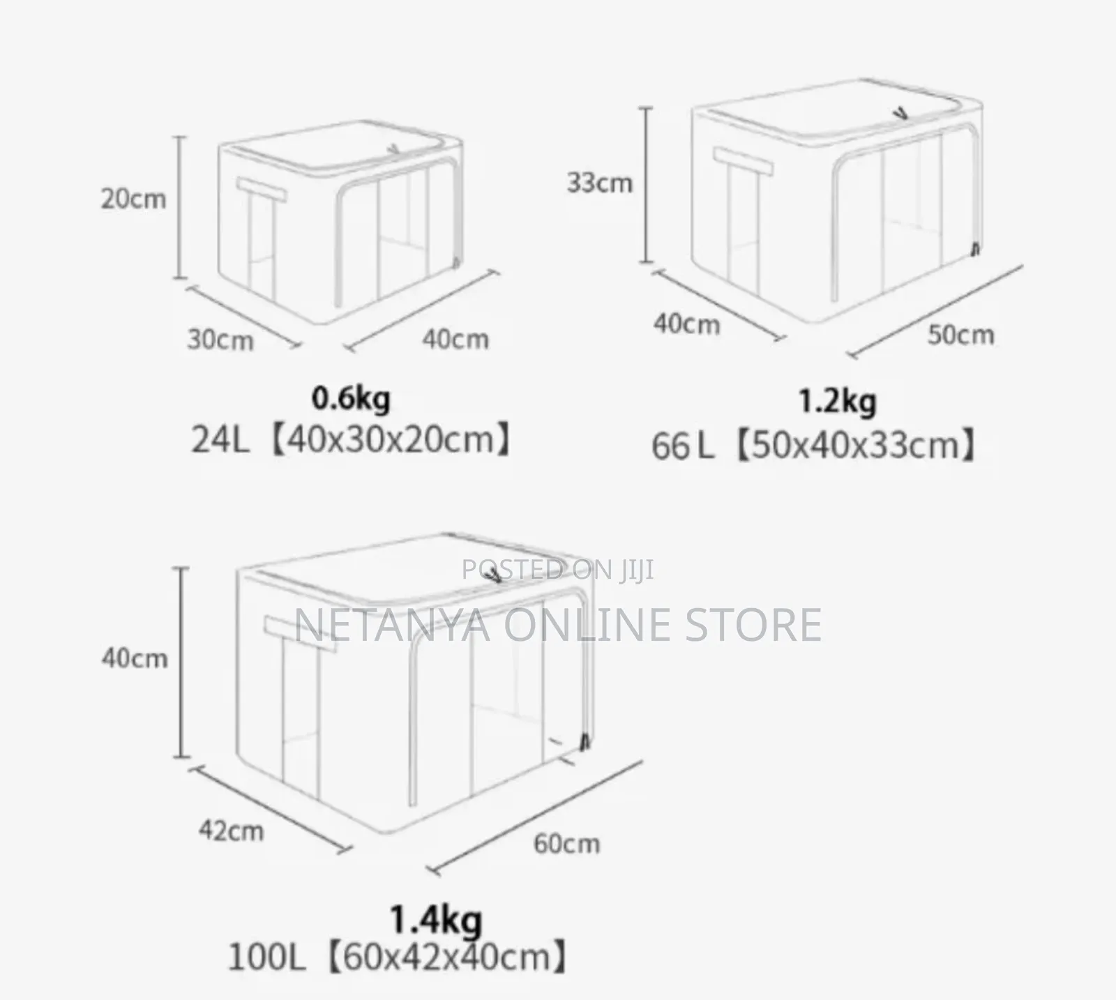3pcs Stackable Clothes Storage Organizer