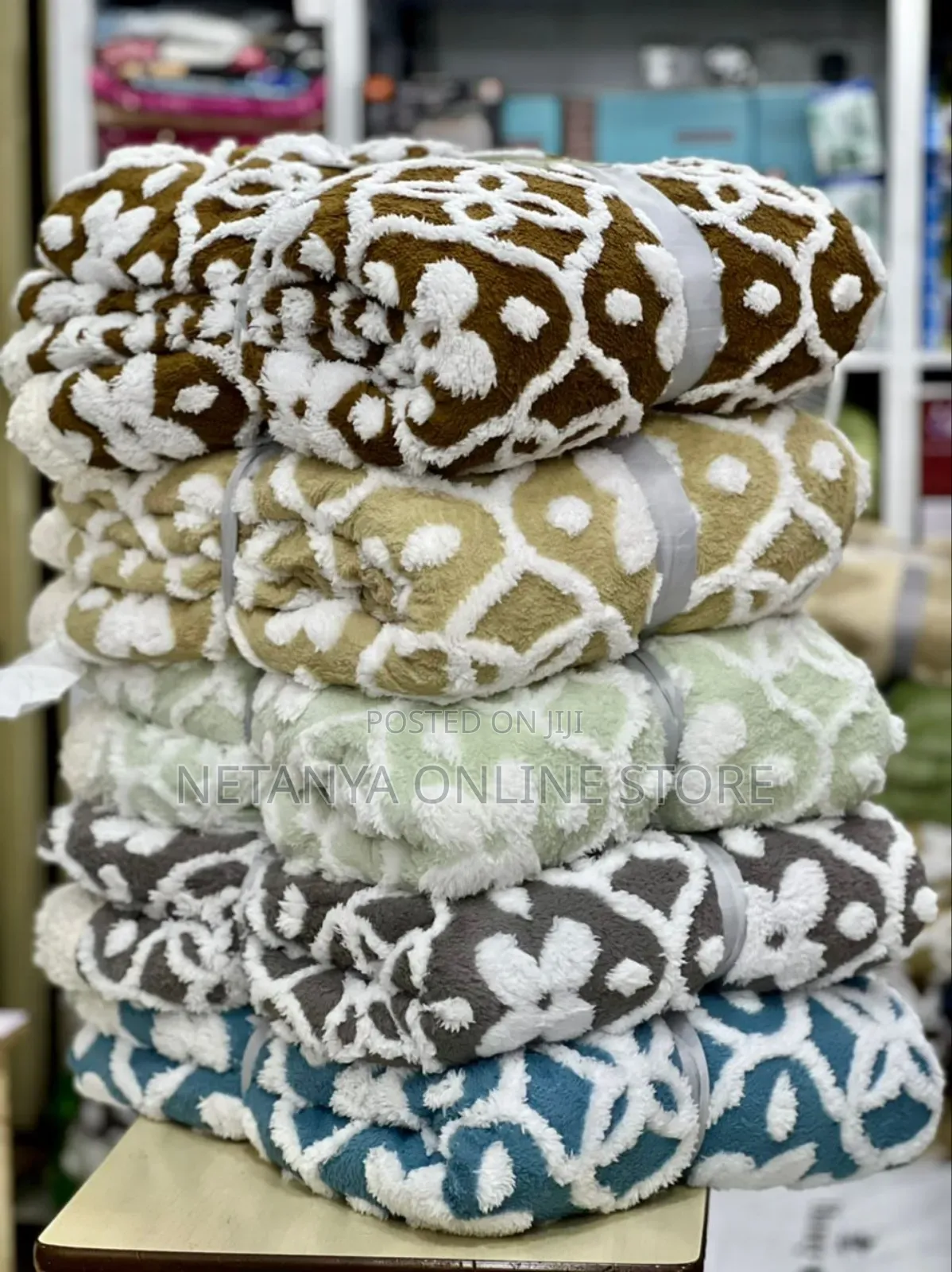 New Embroidered Soft Fleece Blanket