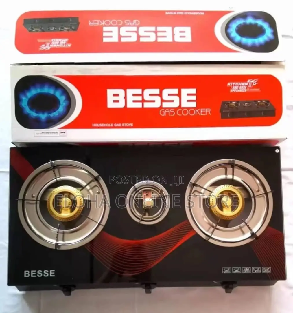 Besse Triple Gas Burner Glass