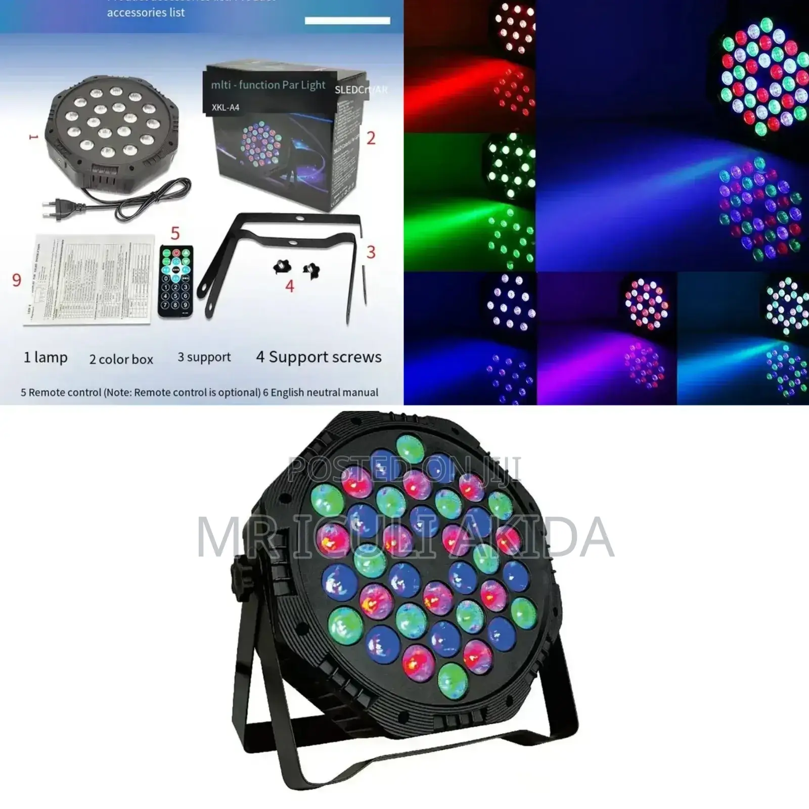36heads LED Par Light Stage DJ Lights for Bars,Music Stage