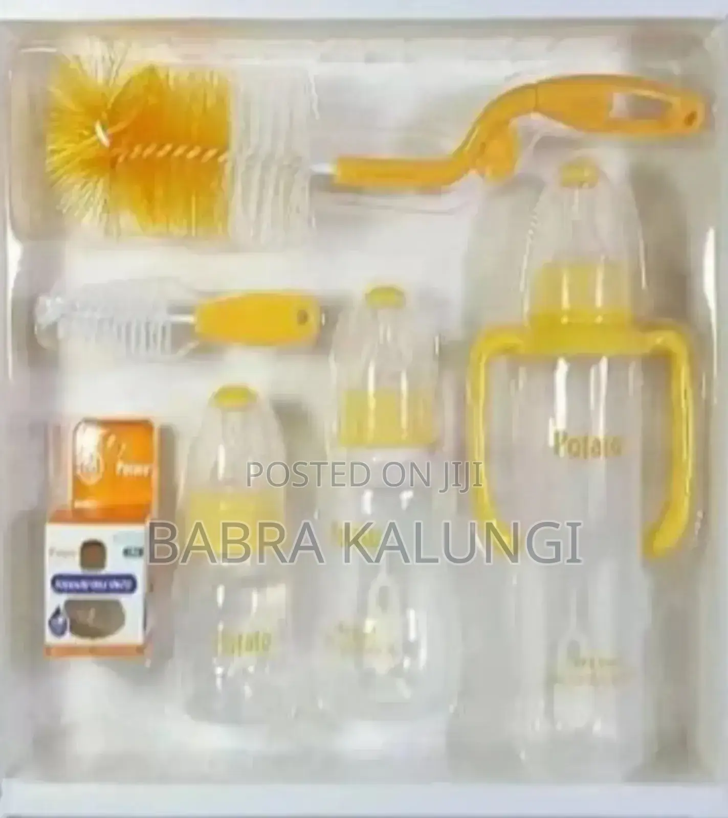 Bottle Set of 3 Bottles 2 Cleaning Brushes Potato Feeder Set
