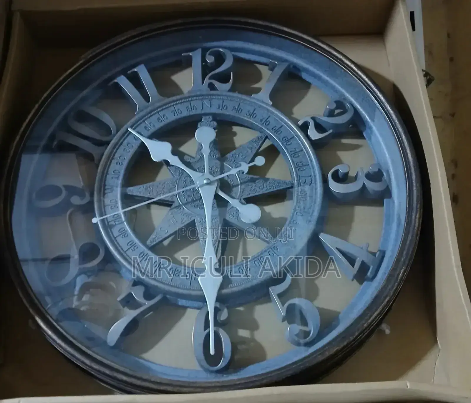 3D Modern Vintage Silent Wall Clock Fr Hotel,Office,Home