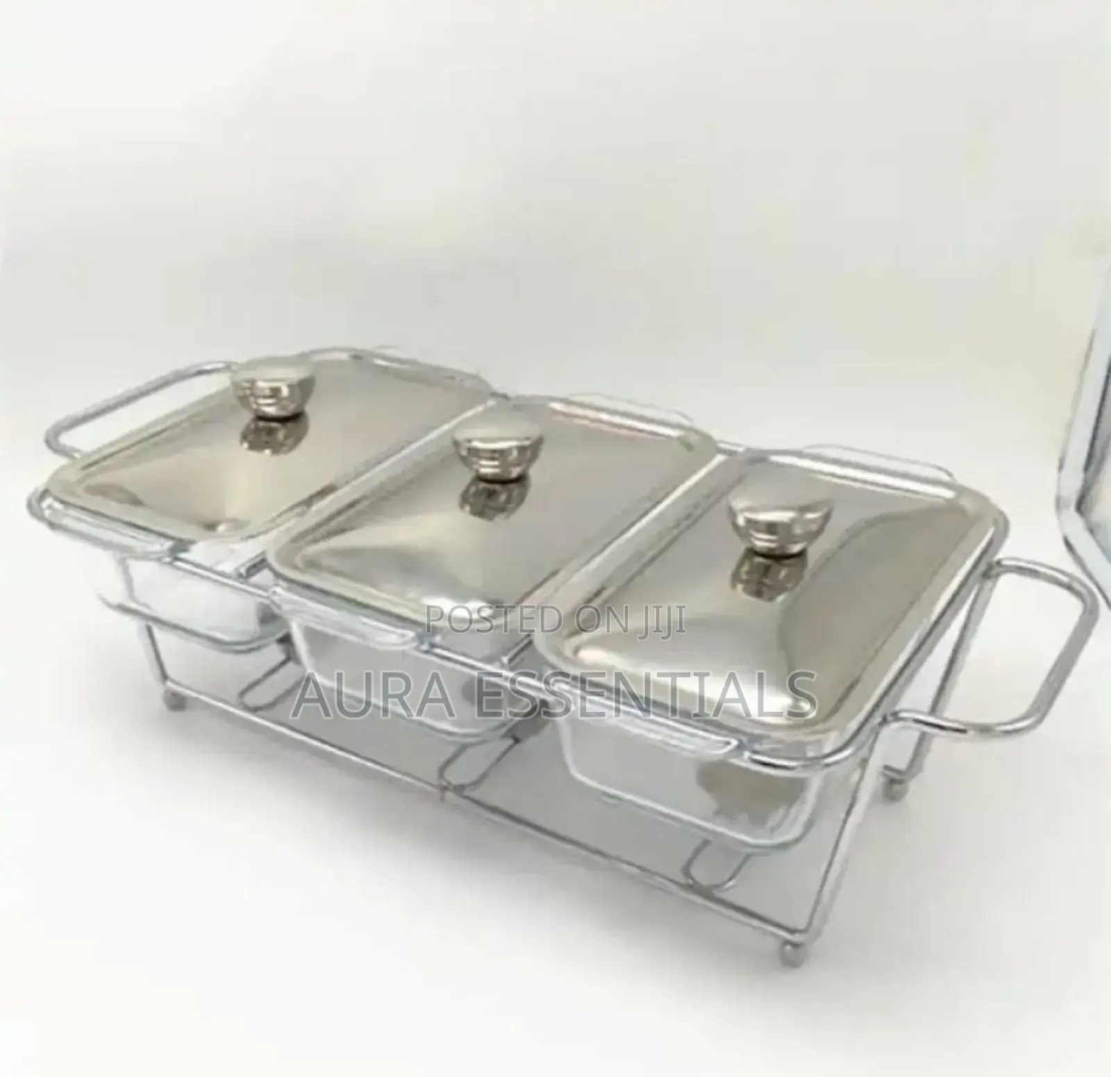 New Design 1.5lx 3pans Buffet Stainless Food Warmer Set