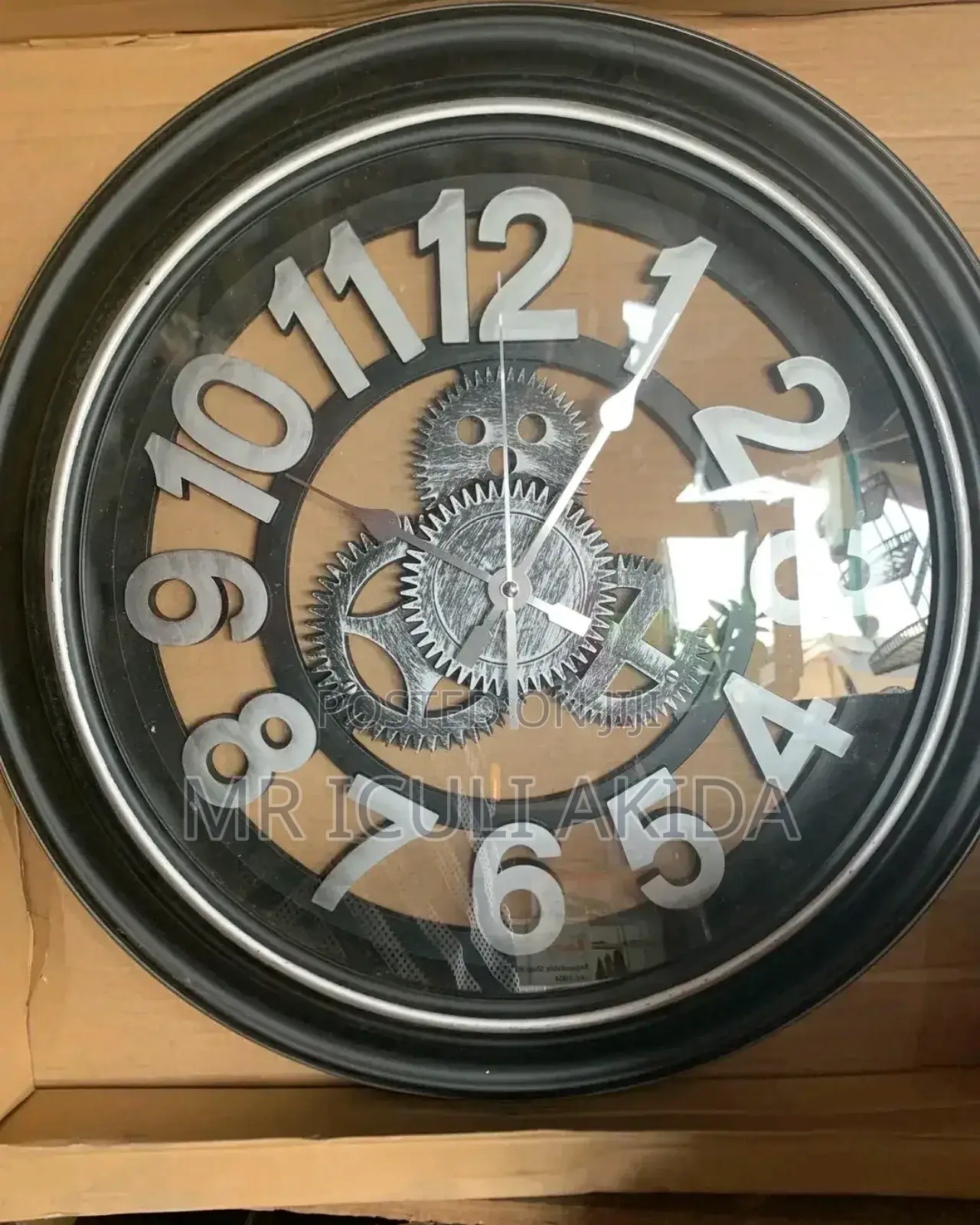 Industrial Gear Analog Wall Clock