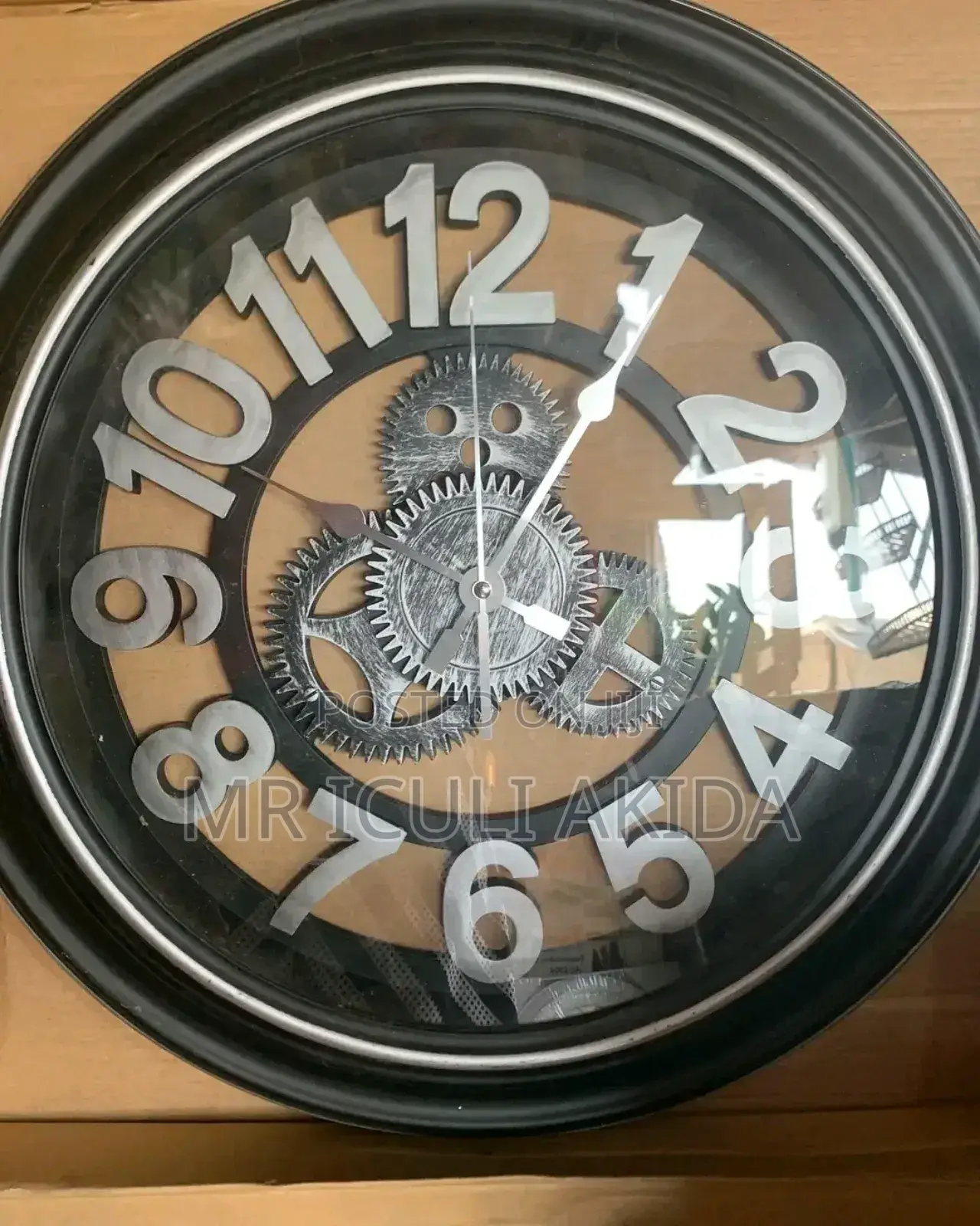 Industrial Gear Analog Wall Clock