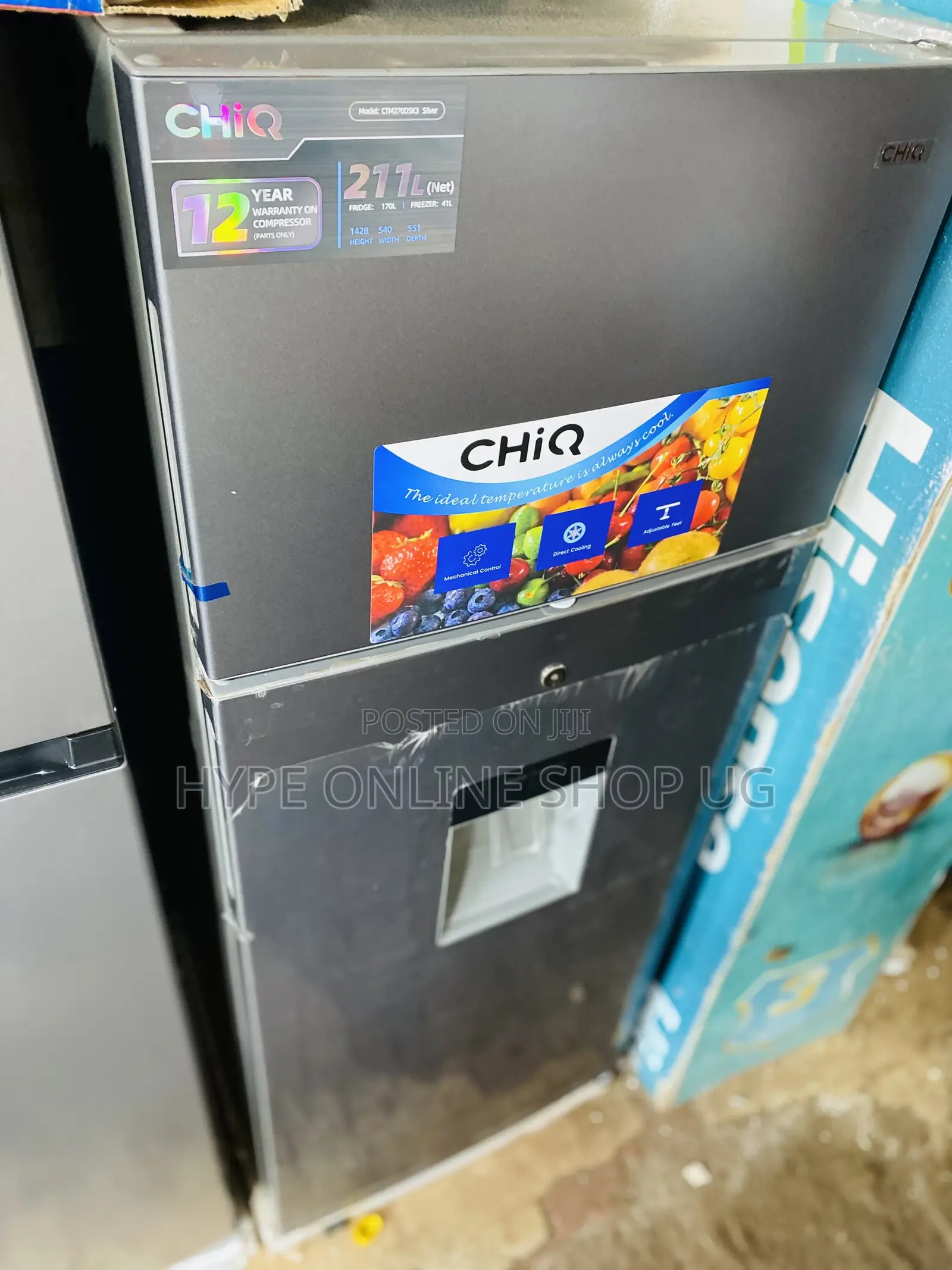 Chiq 270L Fridge With Dispenser