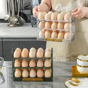 Acrylic 30egg Grid Storage Organiser Tray