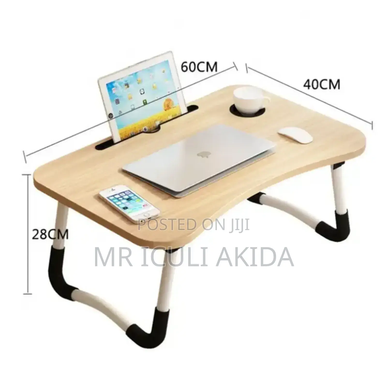 Portable Folding Desktop,Bed Table WTH Phone Tablet Holder