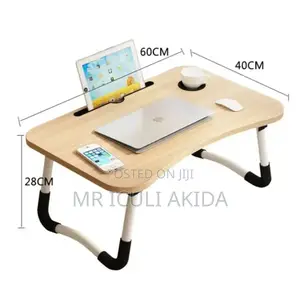 Portable Folding Desktop,Bed Table WTH Phone Tablet Holder