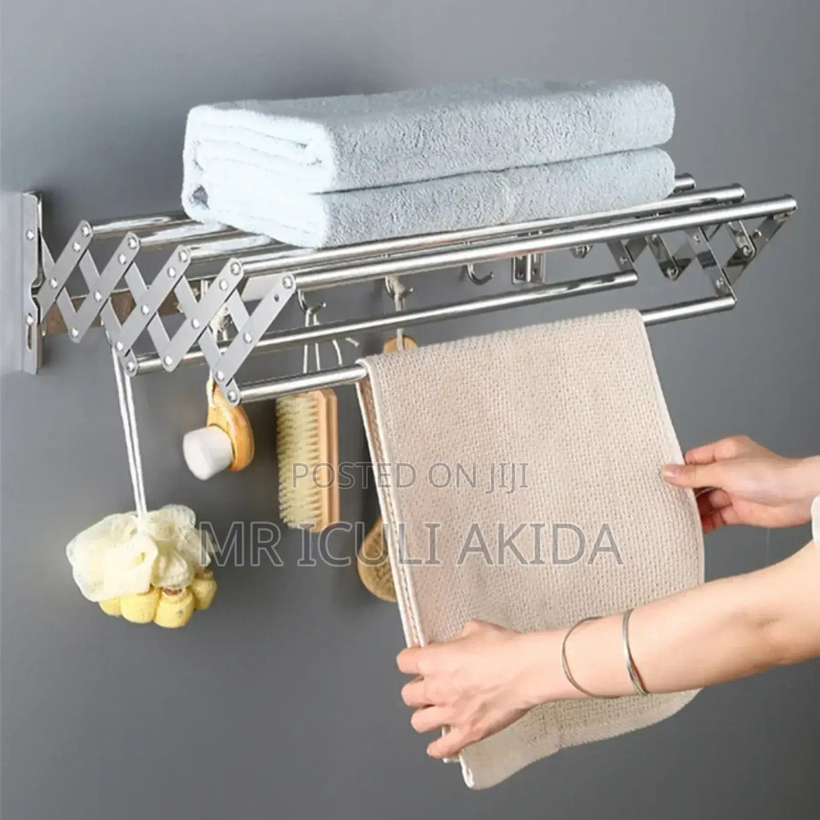 Wall Mounted Space Saving Foldable Landry/Cloth Drying Rack