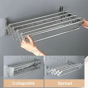 Wall Mounted Space Saving Foldable Landry/Cloth Drying Rack