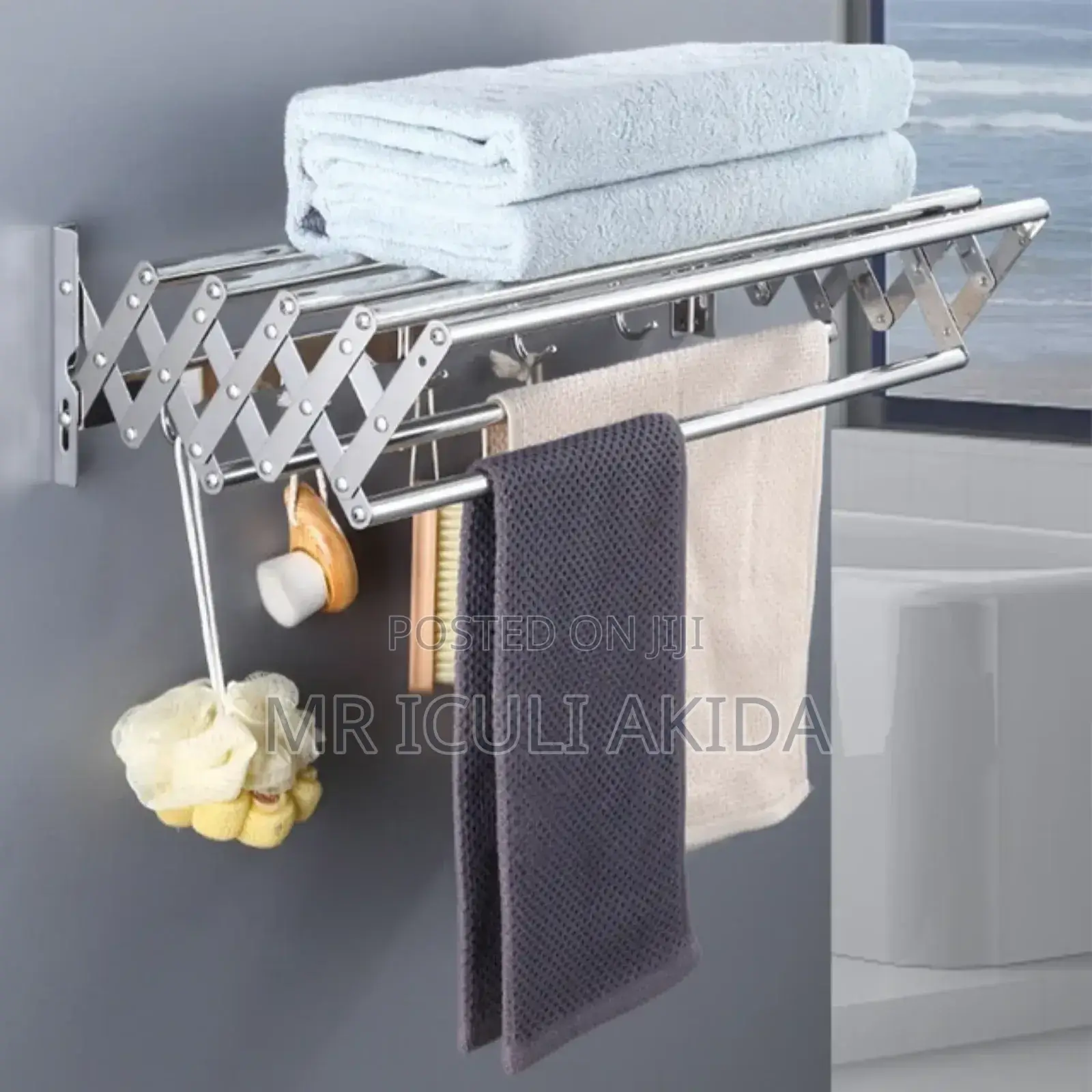 Wall Mounted Space Saving Foldable Landry/Cloth Drying Rack