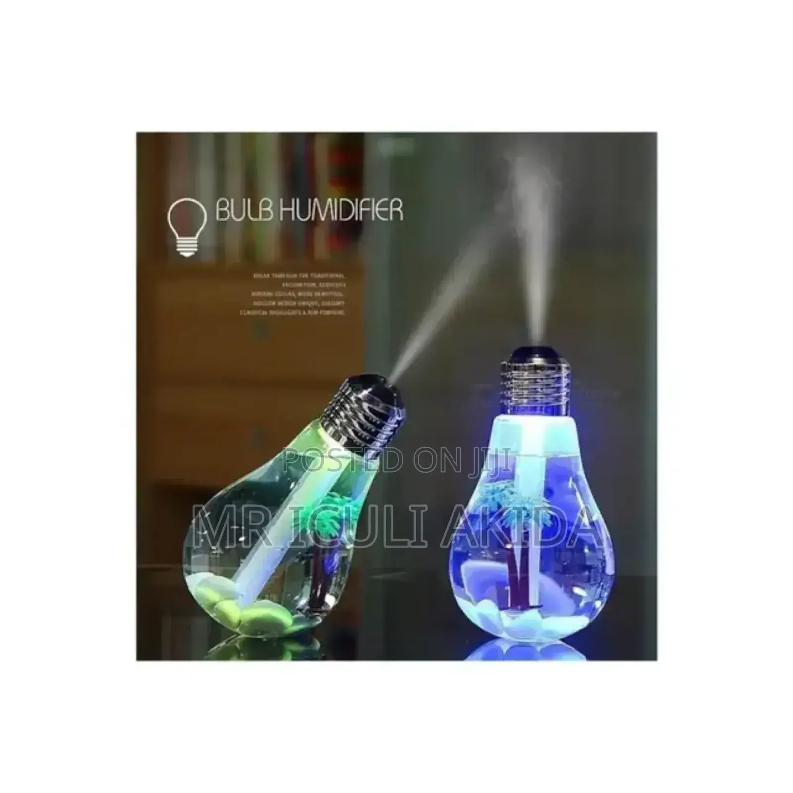 Fancy Bulb Led Humidifier With Classy Night Light Exposure