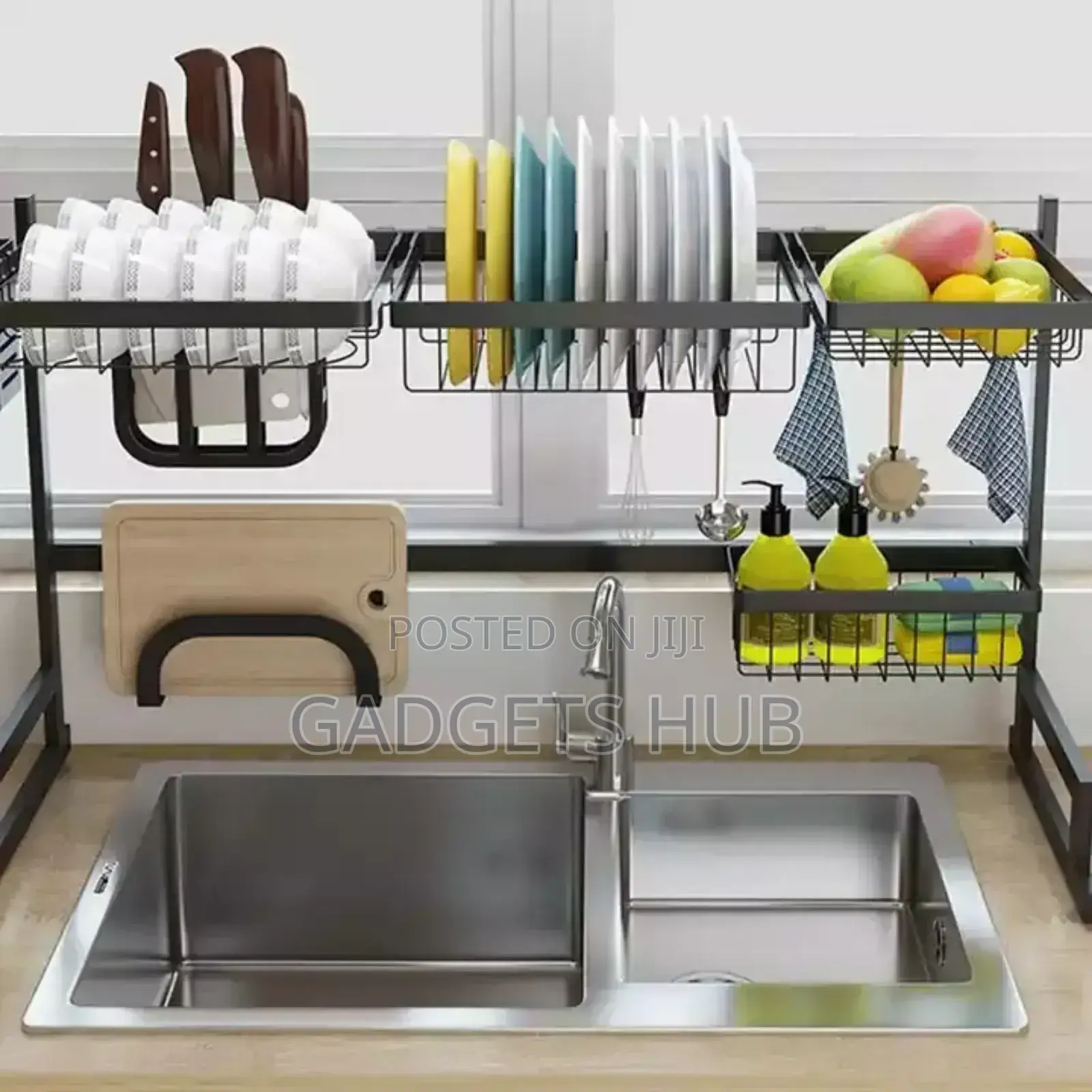 Stainless Steel Dish Rack Drainer Kitchen Drying Shelf