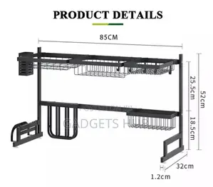 Stainless Steel Dish Rack Drainer Kitchen Drying Shelf