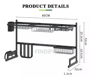 Stainless Steel Dish Rack Drainer Kitchen Drying Shelf