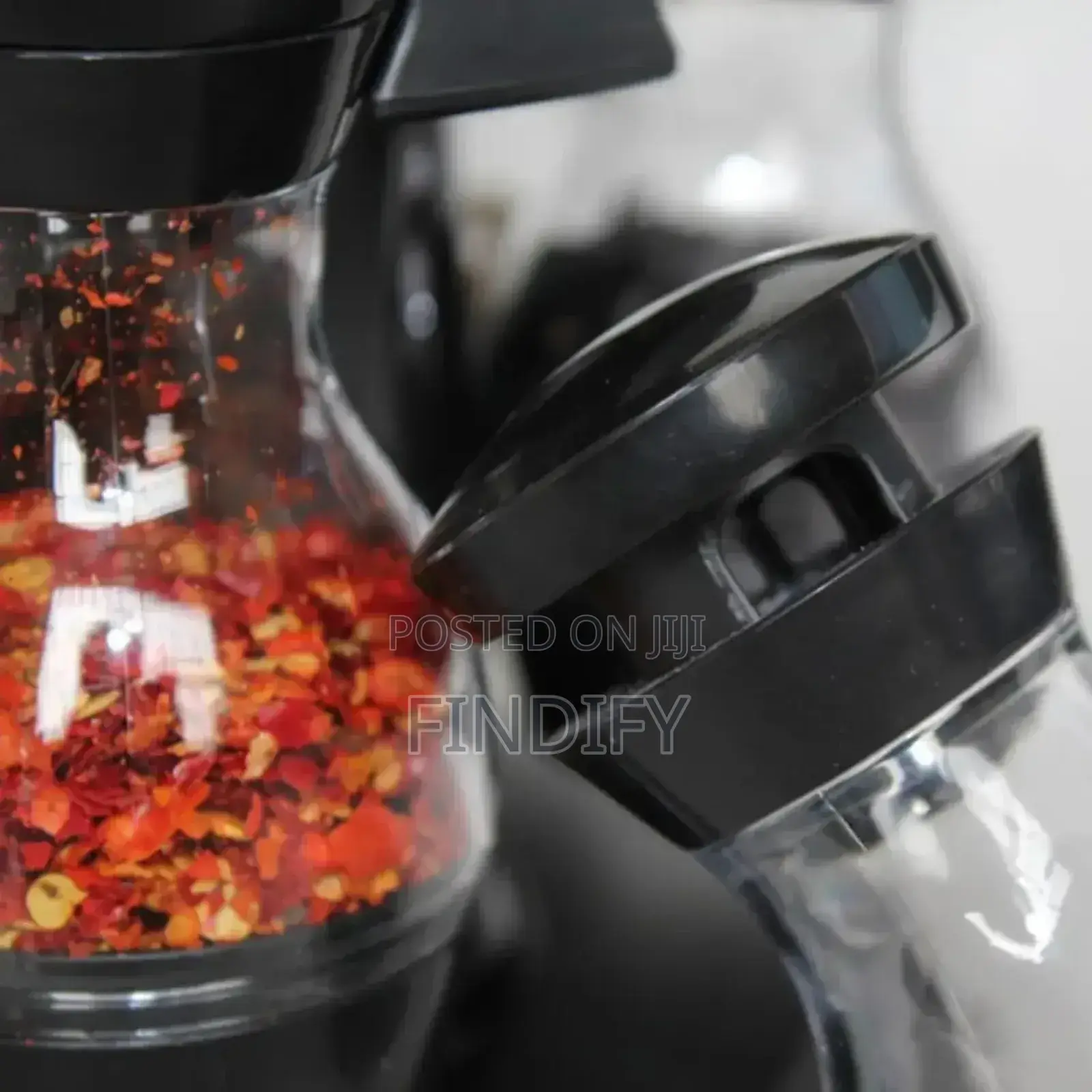 Condiment Set With 360 Rotating Spice Jar Rack