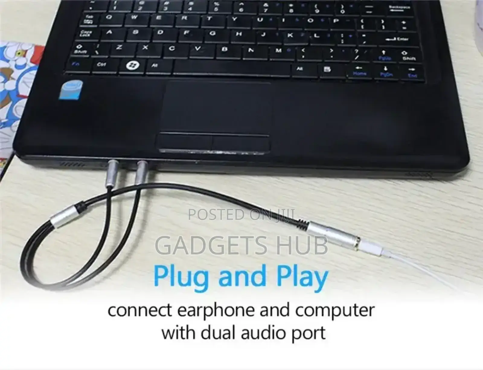 Headset Adapter Y Splinter 3.5mmjack Cable With Separate Mic