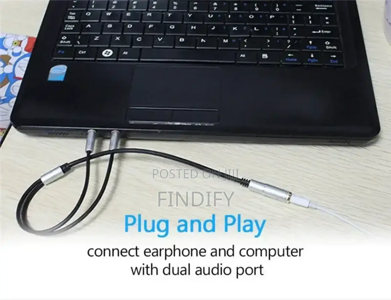 Headset Adapter Y Splinter 3.5mmjack Cable With Separate Mic