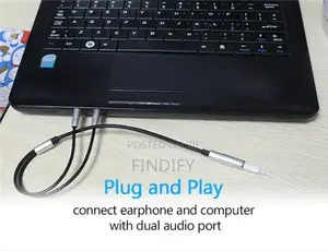 Headset Adapter Y Splinter 3.5mmjack Cable With Separate Mic