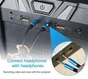 Headset Adapter Y Splinter 3.5mmjack Cable With Separate Mic
