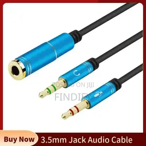 Headset Adapter Y Splinter 3.5mmjack Cable With Separate Mic