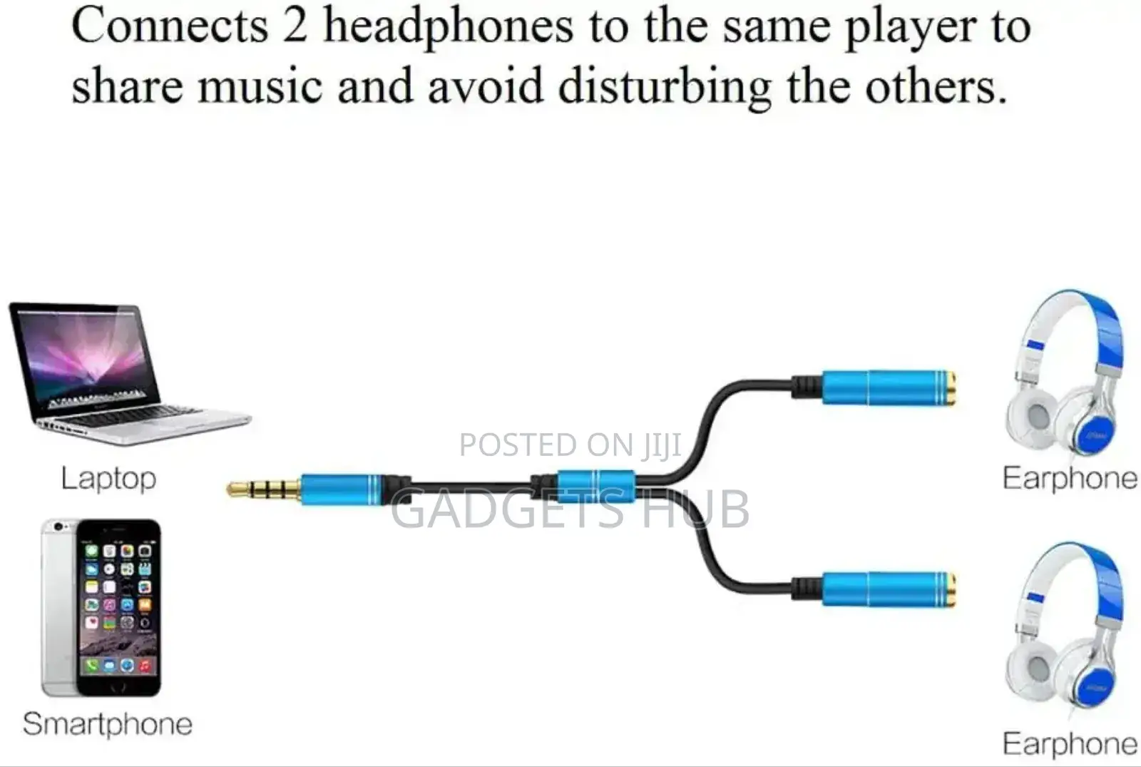 Headset Adapter Y Splinter 3.5mmjack Cable With Separate Mic