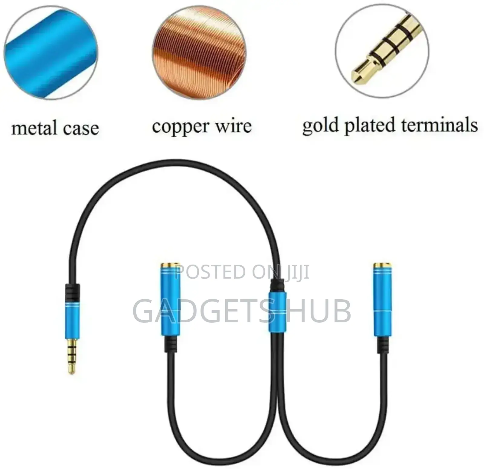 Headset Adapter Y Splinter 3.5mmjack Cable With Separate Mic