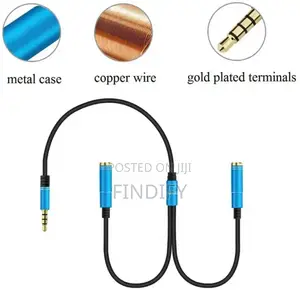 Headset Adapter Y Splinter 3.5mmjack Cable With Separate Mic