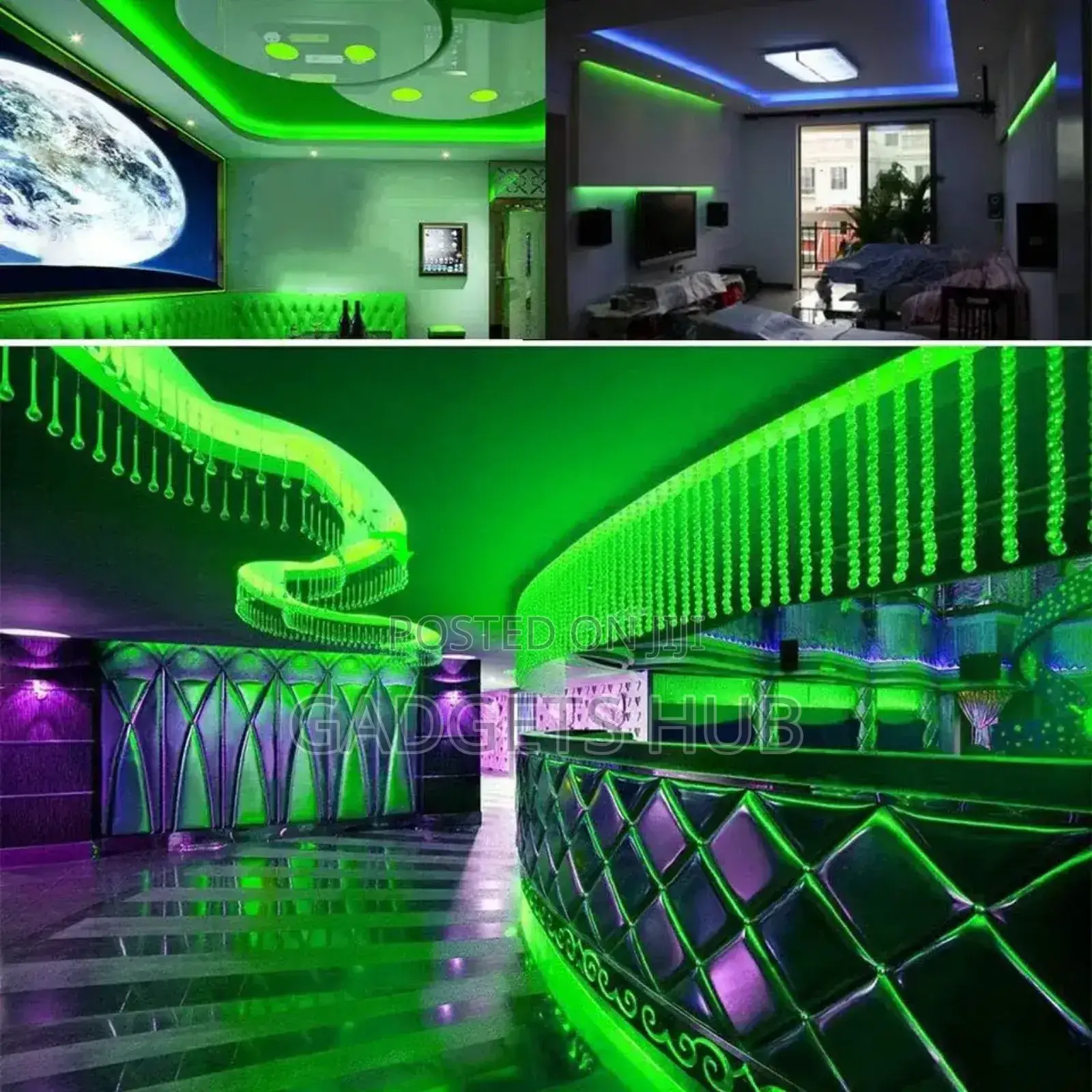 Mini 12v Led Strip Light Leds 5M 1P65 Waterproof Green Color
