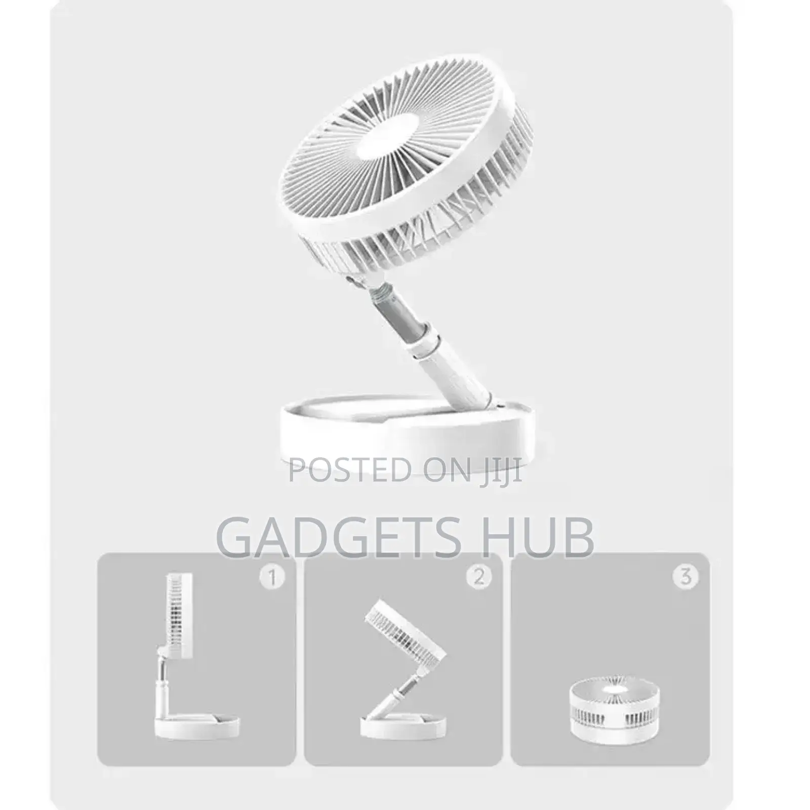 7200MAH Rechargeable Folding FAN Stand Fan Portable