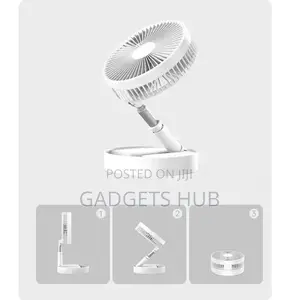 7200MAH Rechargeable Folding FAN Stand Fan Portable