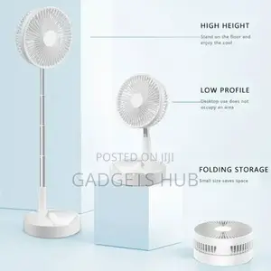 7200MAH Rechargeable Folding FAN Stand Fan Portable