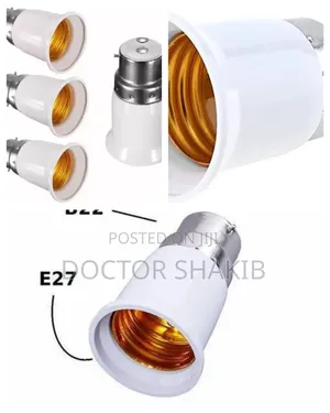 B22 to E27 Adapter Light Bulb