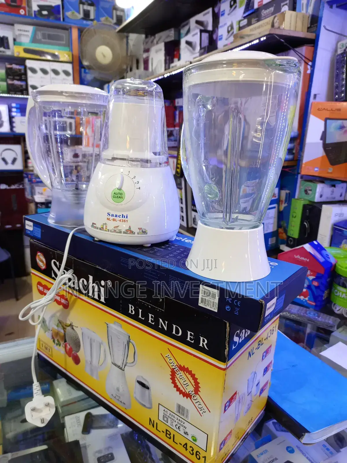 Sachi 3in1 Glass Blender and Grinder.