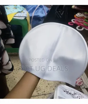Unisex Stretcher Rubber Swimming Cap - Colour Varies