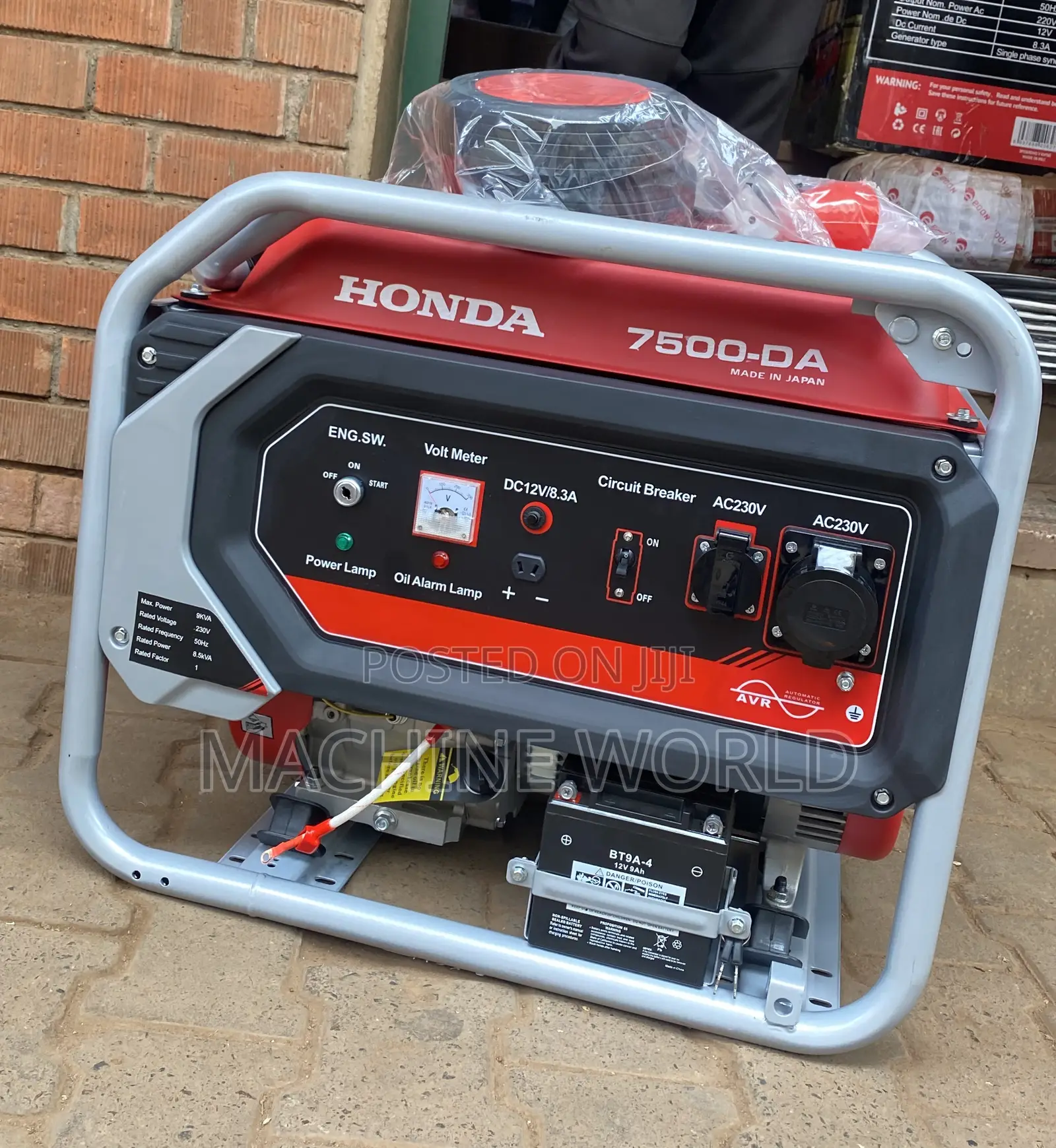 HONDA GENERATOR 8kw(7500D) 230v/60hz