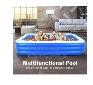 Photo - Rectangular Inflatable Swimming Pool for Kids With Pump