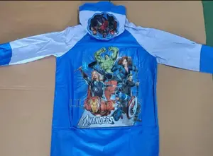 Children's Cartoon Rain Coat- Blue