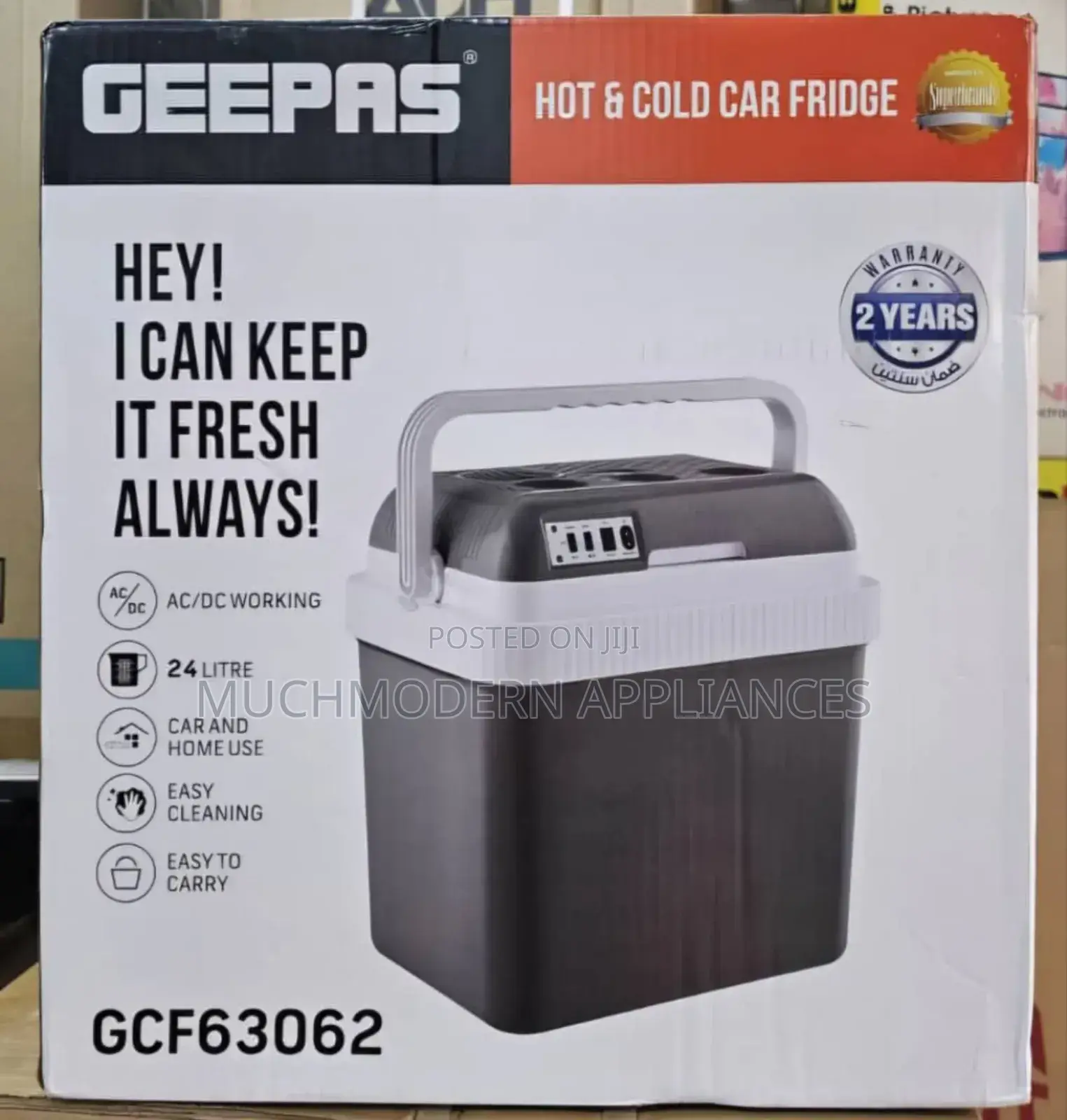 Geepas 24 Litres Car Fridge