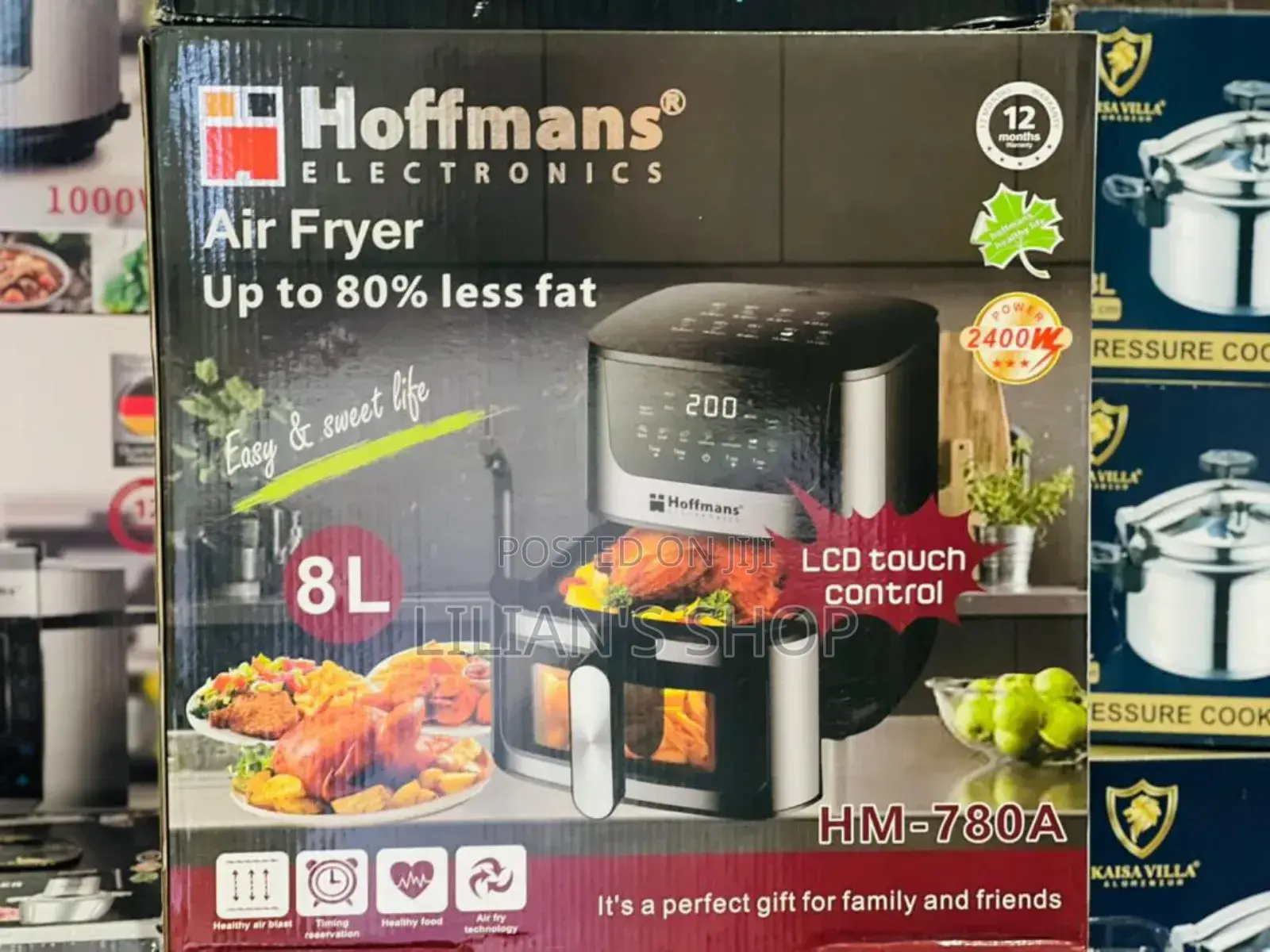 LCD Touch Control Hoffman 8L Air Fryer