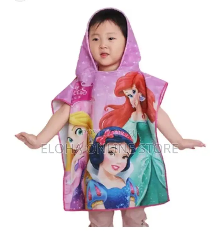 Cotton Hooded Towel Wrap for Kids