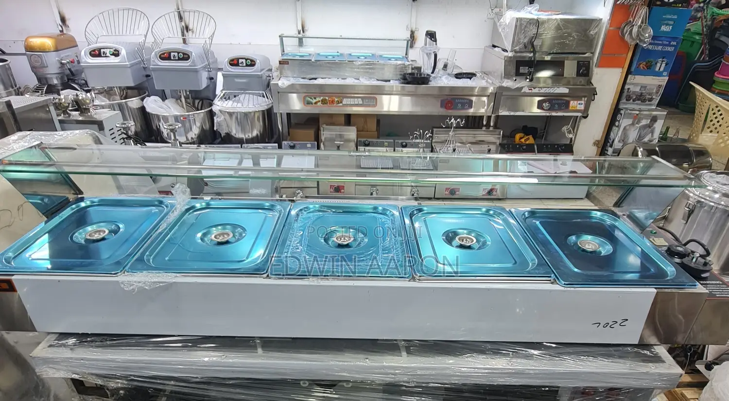 6 Pan Commercial Stainless Steel Bain-Marie Food Warmer