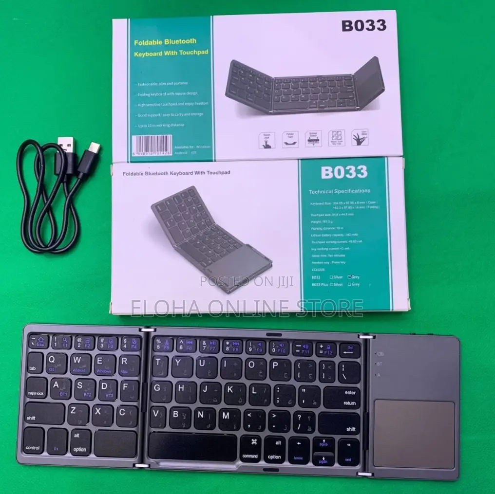 Wireless Folding Bluetooth Keyboard With Touchpad for Window