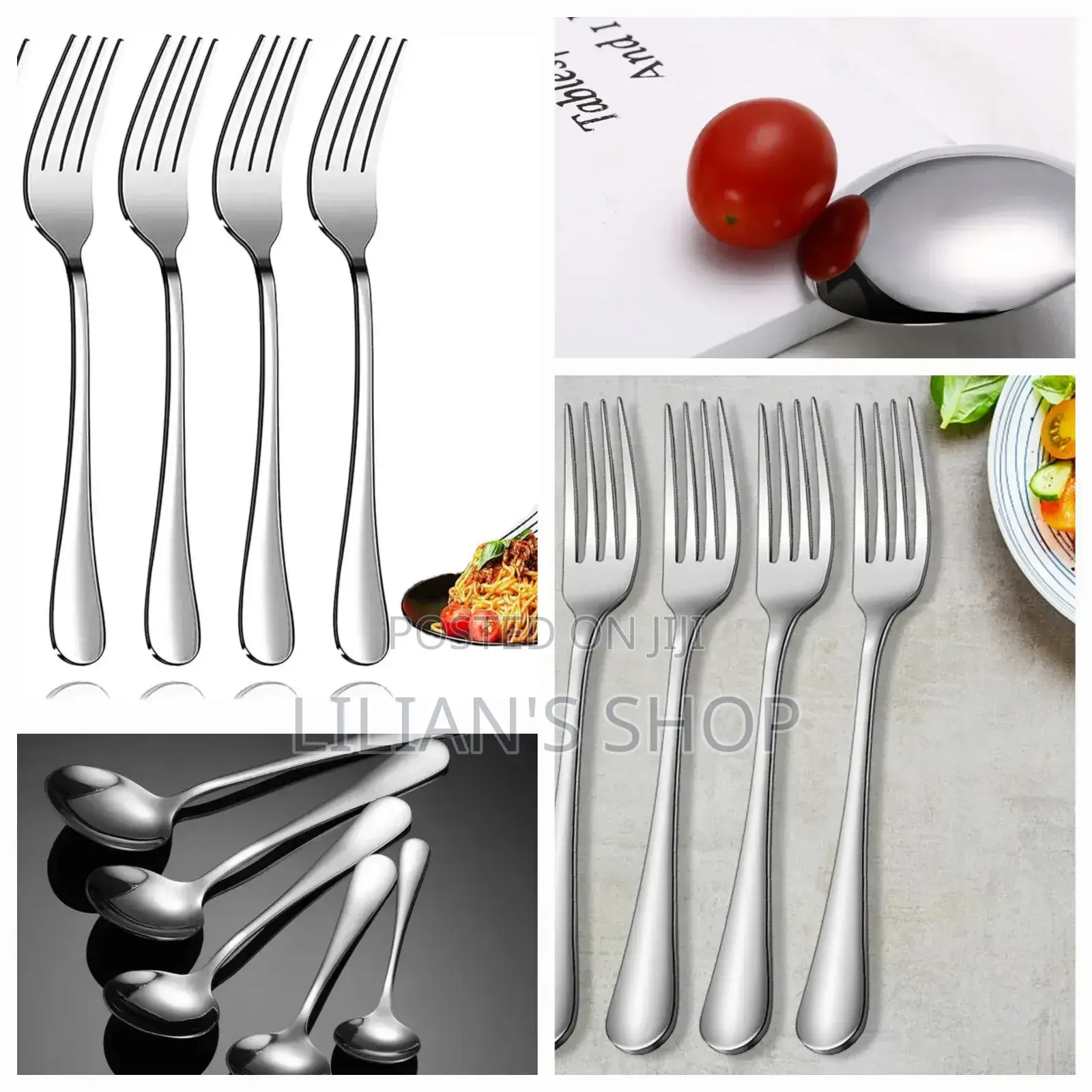 Stainless Steel Forks and Spoons-12pieces